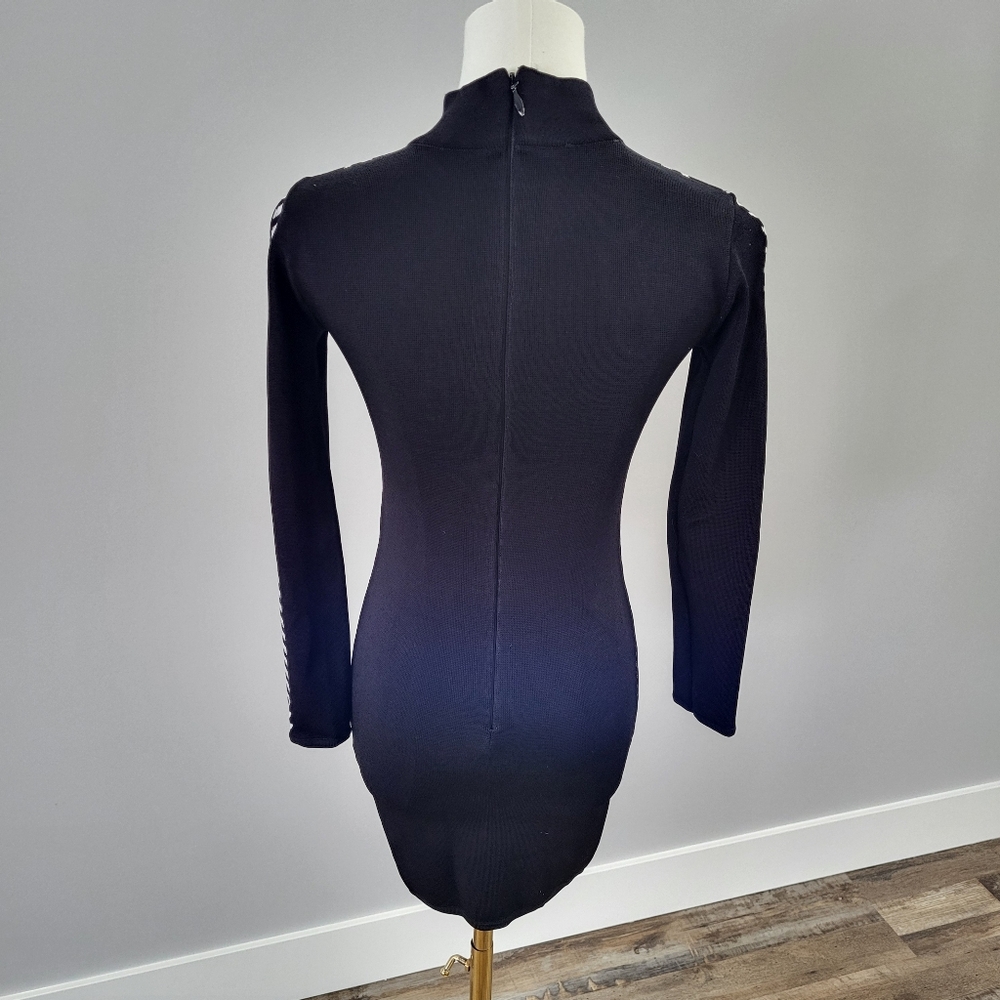 Bebe Knit Bodycon Mini Sweater Dress XS - Picture 3 of 15